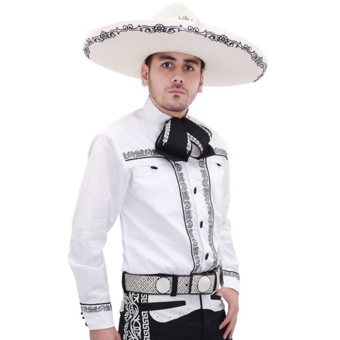 Camisa Charra Tradicional WD 11-838 Color Blanco