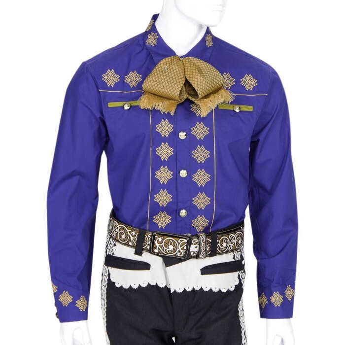 Camisa Azul Charra Tradicional WD 11-877