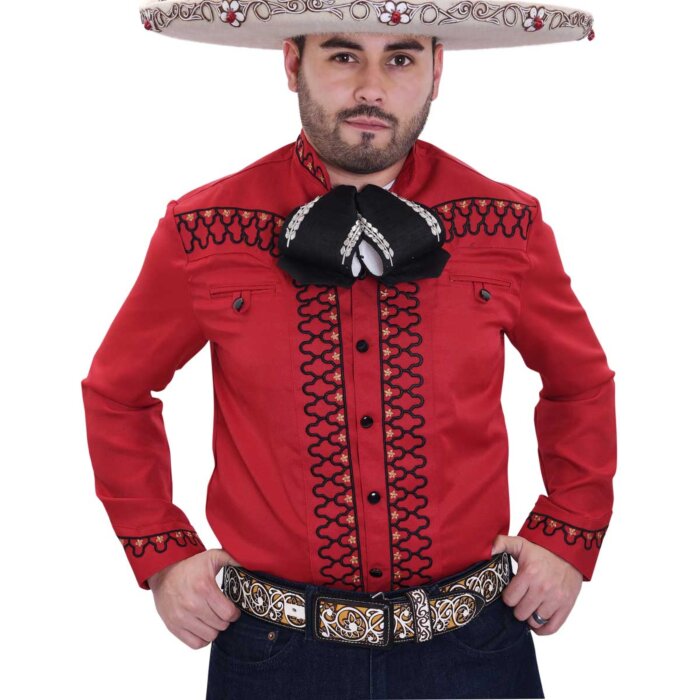 Camisa Charra Moderna WD Boots 763 Rojo