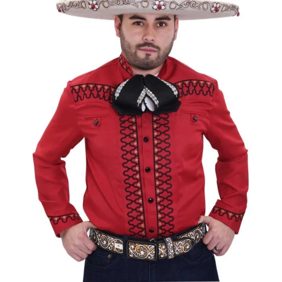 Camisa Charra Moderna WD Boots 763 Rojo