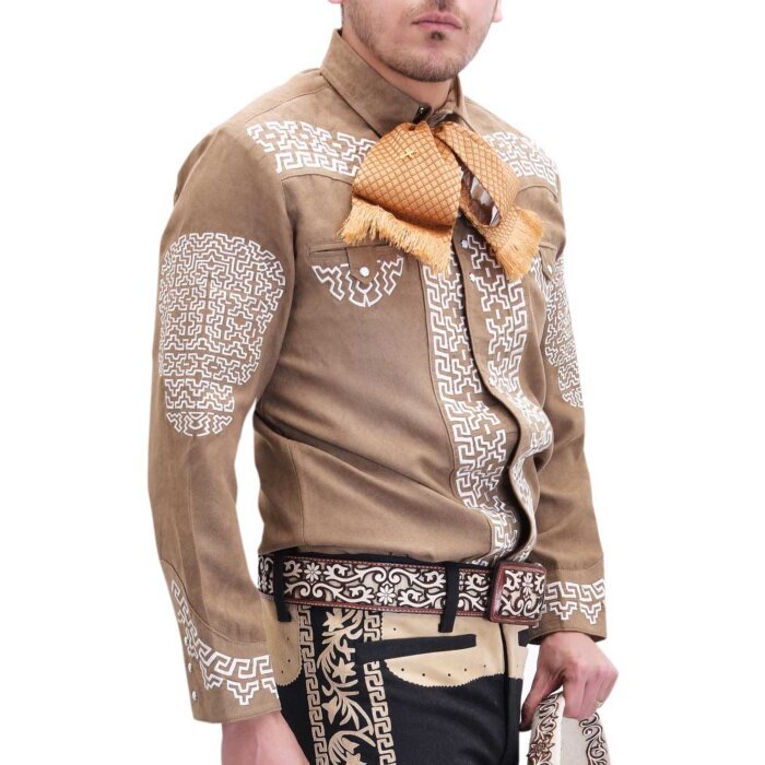 Camisa Charra El Dorado WD 11-809 Gamuza Beige