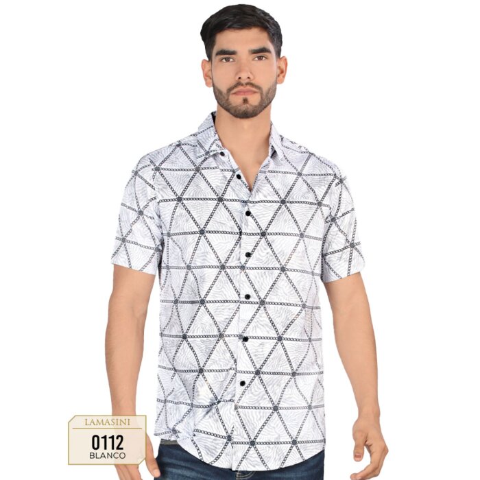 Camisa Modern Fit Blanca Lamasini 0112