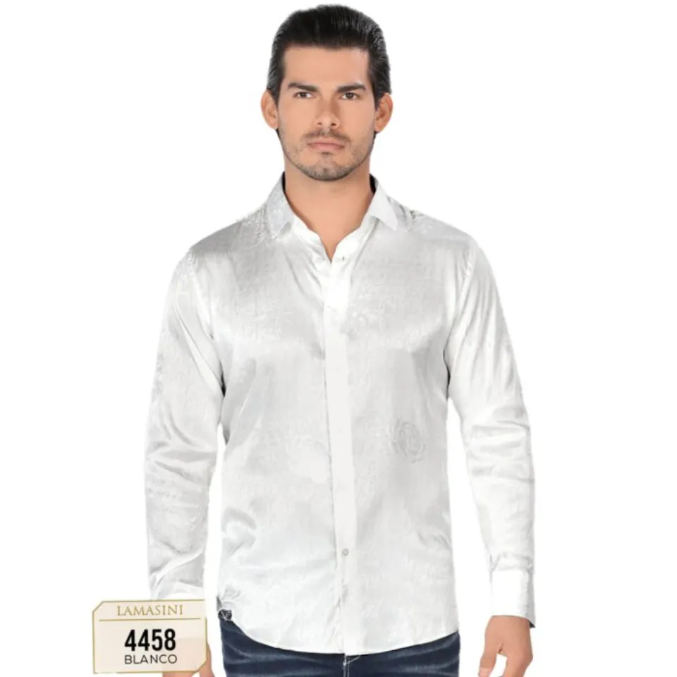 Camisa Blanca De Moda Lamasini 4458