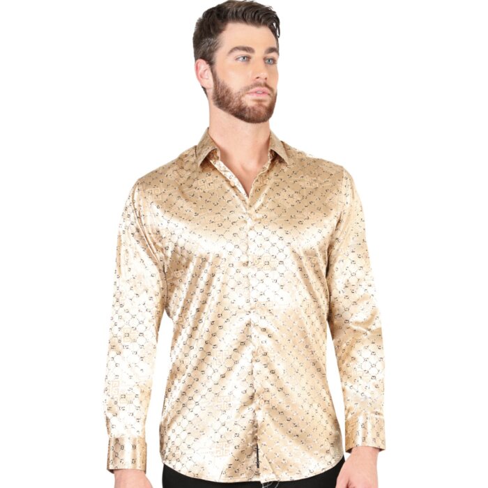 Camisa Beige De Moda El Señor De Los Cielos 44547