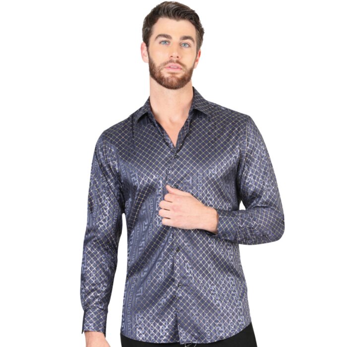Camisa Navy Blue De Moda El Señor De Los Cielos 44551