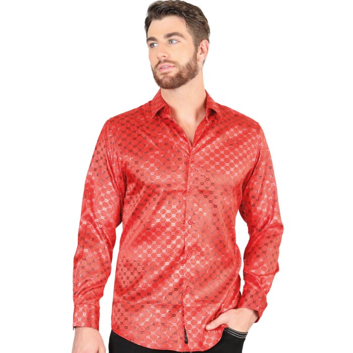 Camisa Roja Manga Larga EL Señor De Los Cielos 44577