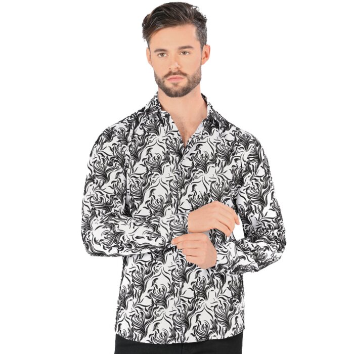 Camisa Moda Montero Blanca Manga Larga 0804