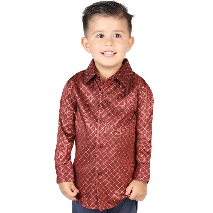 Camisa Burgundy De Vestir Para Niño El General 44570