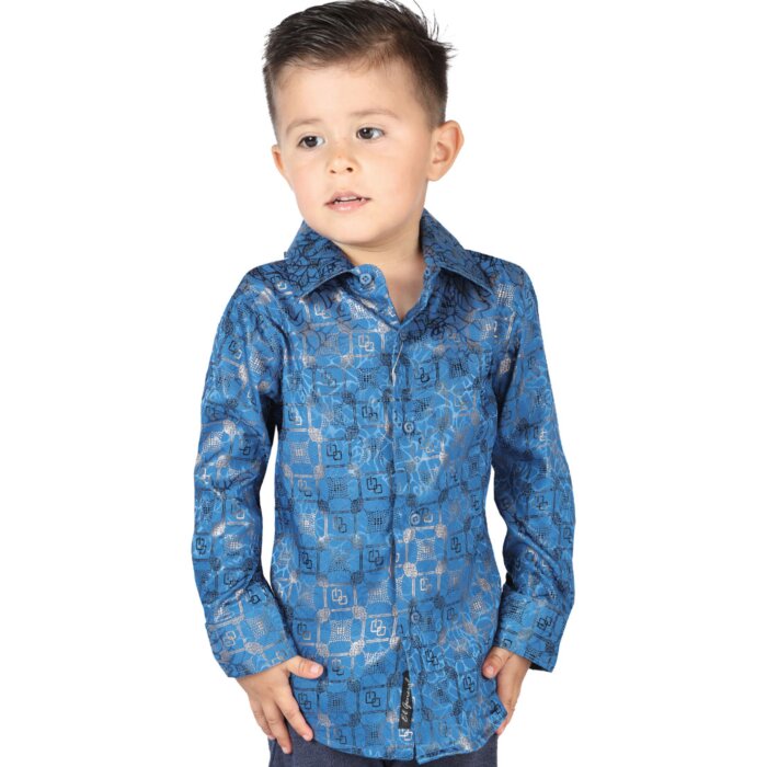 Camisa De Vestir Color Teal Para Niño El General 44581