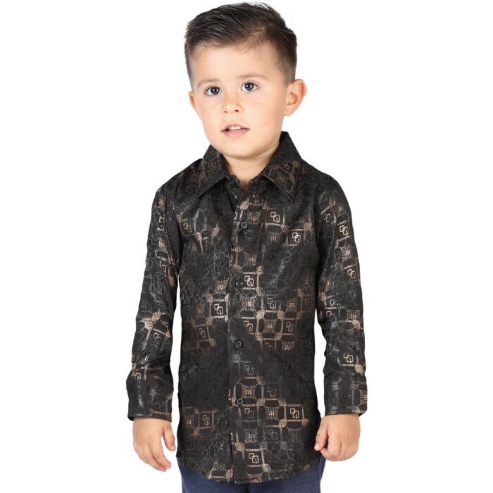 Camisa De Vestir Negra Para Niño El General 44582