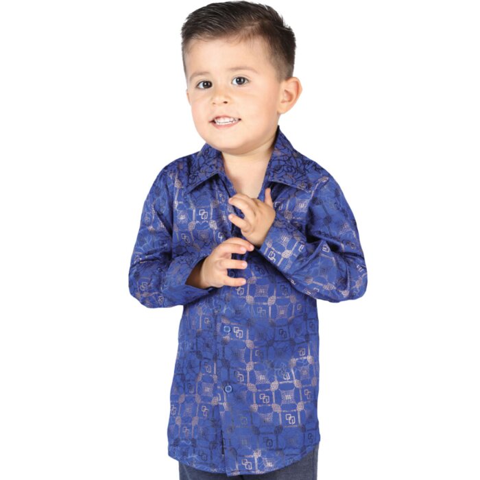 Camisa De Vestir Azul Rey Para Niño El General 44583