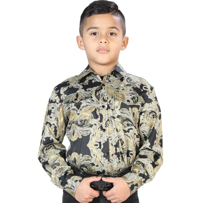Camisa Negra Casual De Niño El General 44073