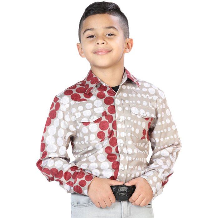 Camisa Casual De Niño Color Taupe 44075
