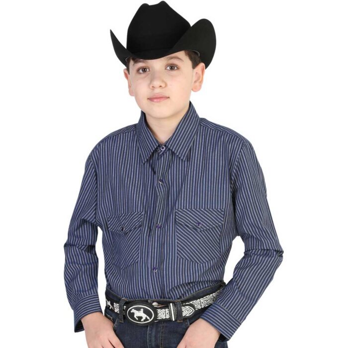 CAMISA VAQUERA PARA NIÑO EL GENERAL 2019-64 COLOR CAFÉ
