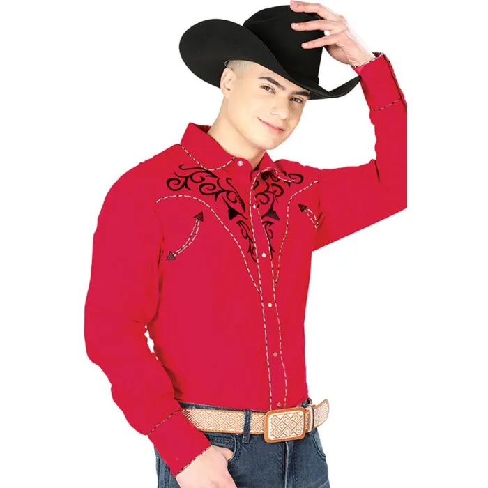 Camisa Roja Vaquera El Señor De Los Cielos 42889