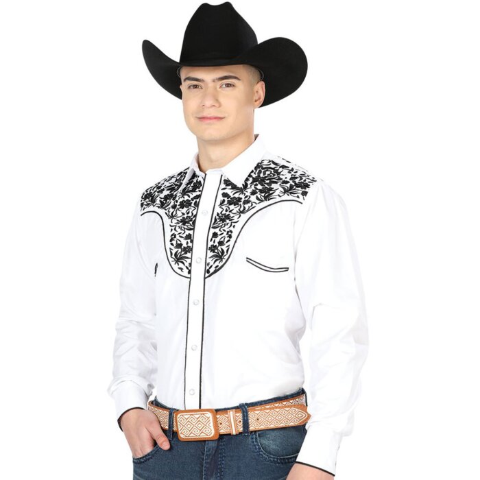 Camisa Vaquera El Señor De Los Cielos 43300 Blanca