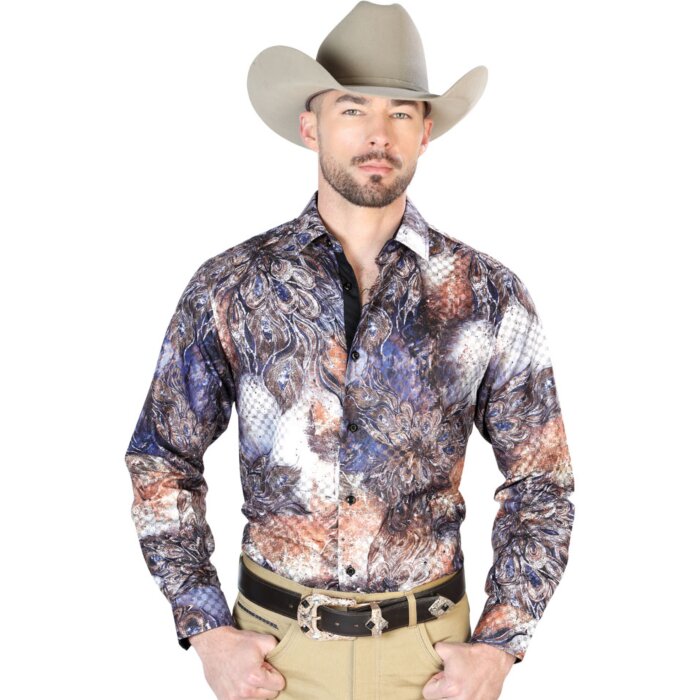 Camisa Vaquera Multicolor Negro ESDLC 43818