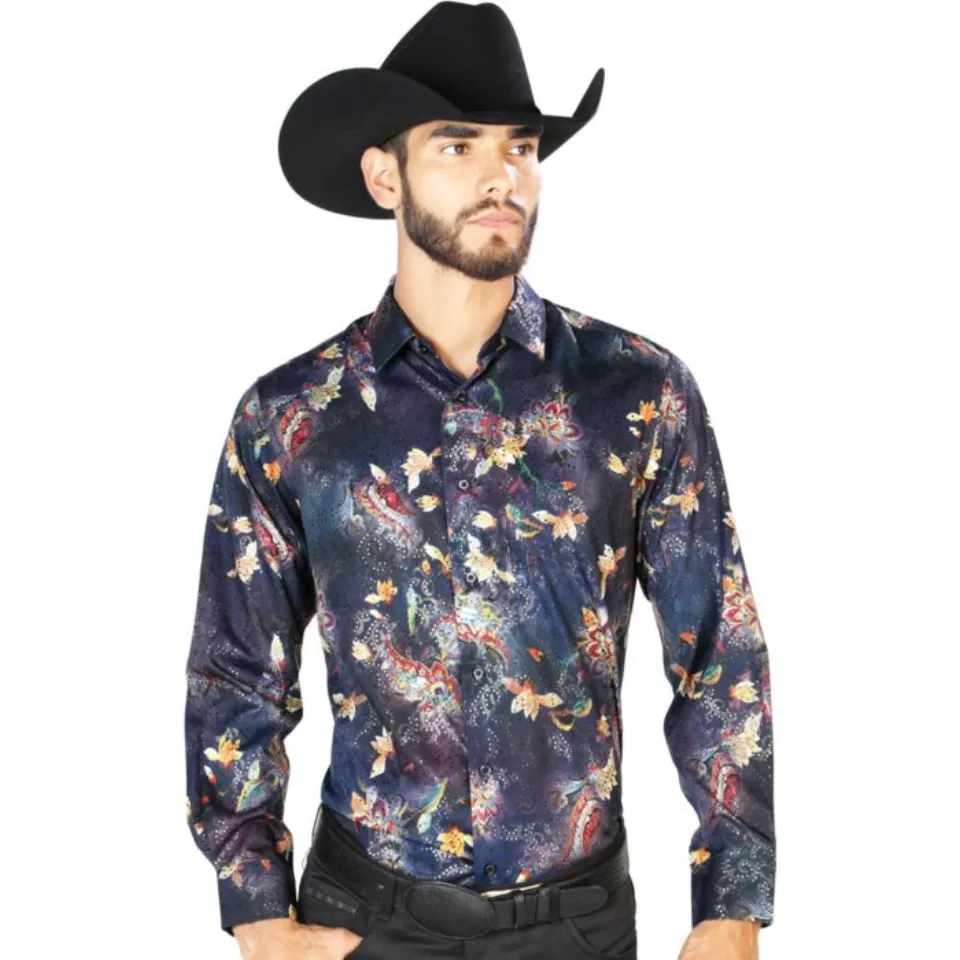 Camisa Vaquera Color Navy ESDLC 43841