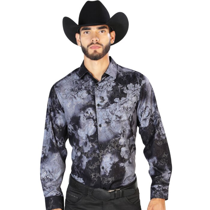 Camisa Vaquera Color Negro-Gris ESDLC Fina 43849