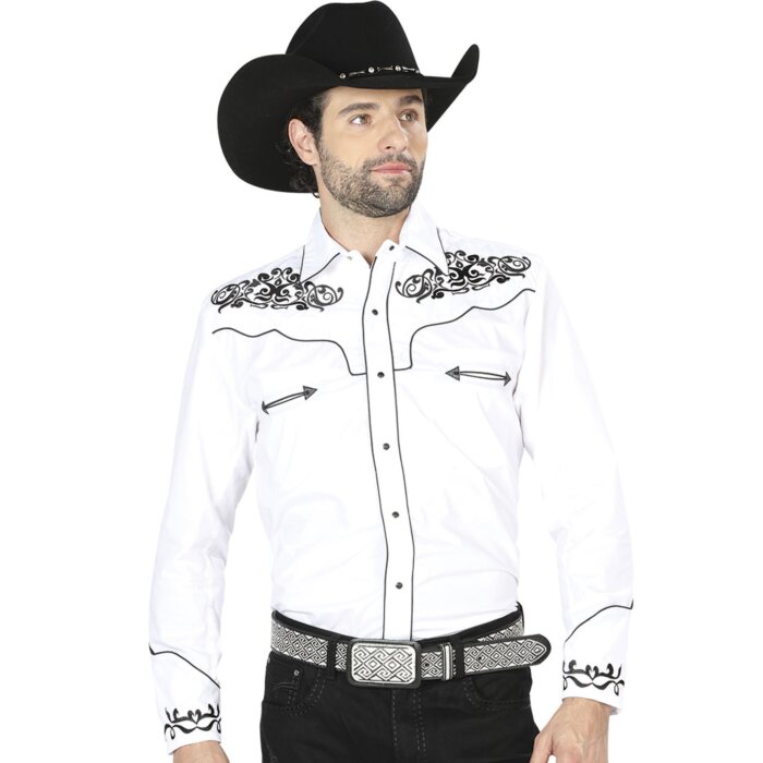 Camisa Vaquera El General 40988 Blanca