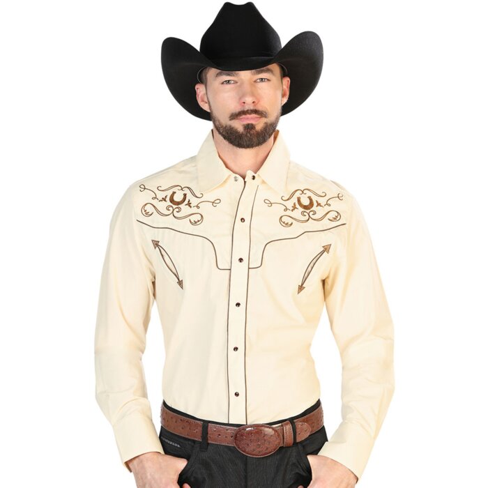 Camisa Vaquera Beige El Señor De Los Cielos 42947