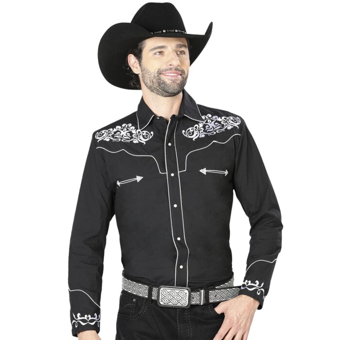 Camisa Charra El General 40987 Negra