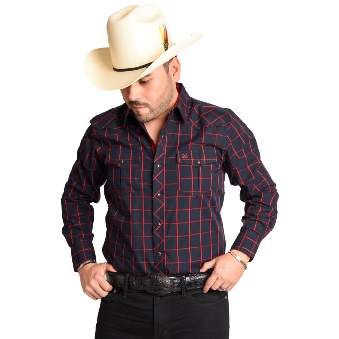 Camisa Vaquera A Cuadros Rojos WD 11-899