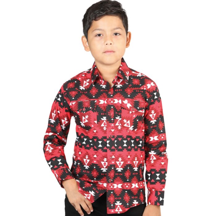 Camisa Vaquera Roja Para Niño El General 44414