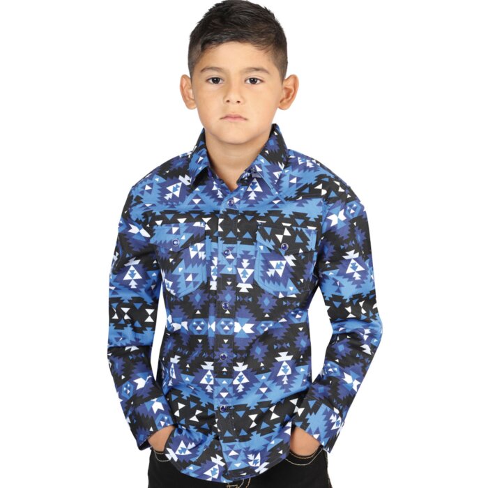 Camisa Vaquera Azul Para Niño El General 44416