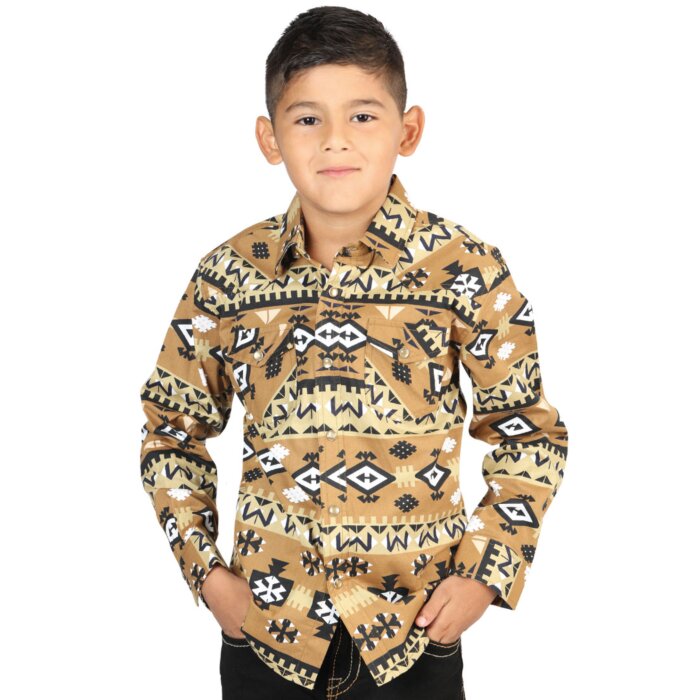 Camisa Color Mostaza Vaquera Para Niño El General 44442