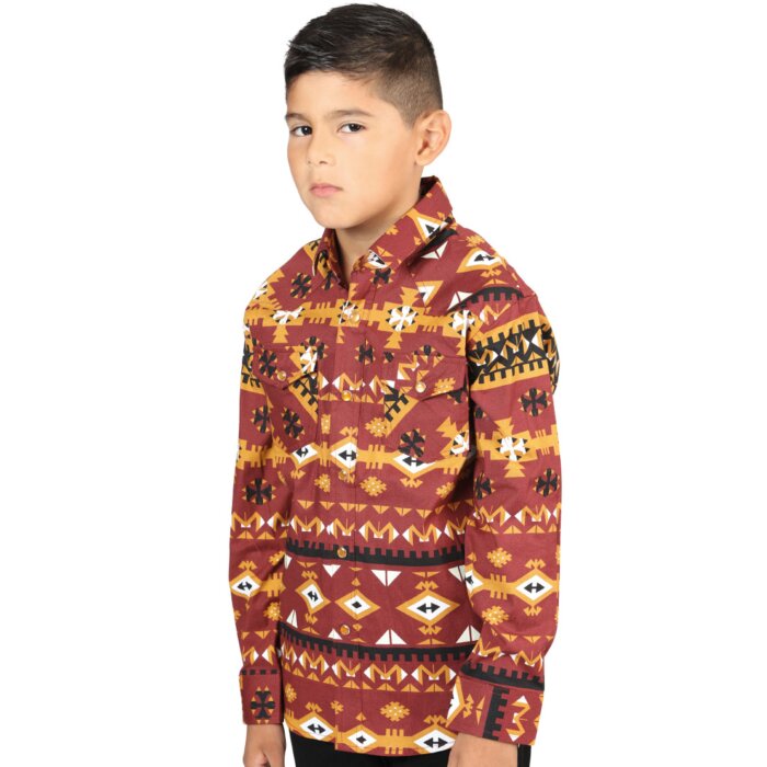 Camisa Color Ladrillo Vaquera Para Niño El General 44445