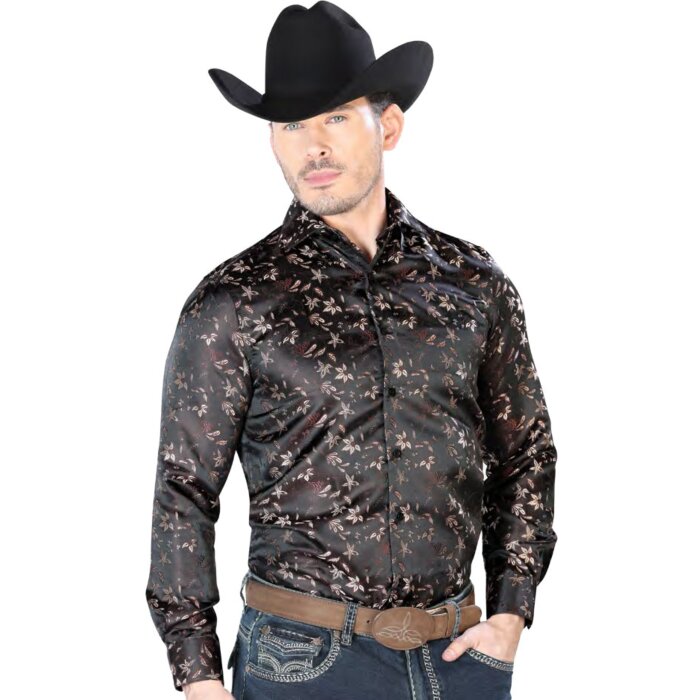 Camisa Color Café Jacquard Centenario 43714
