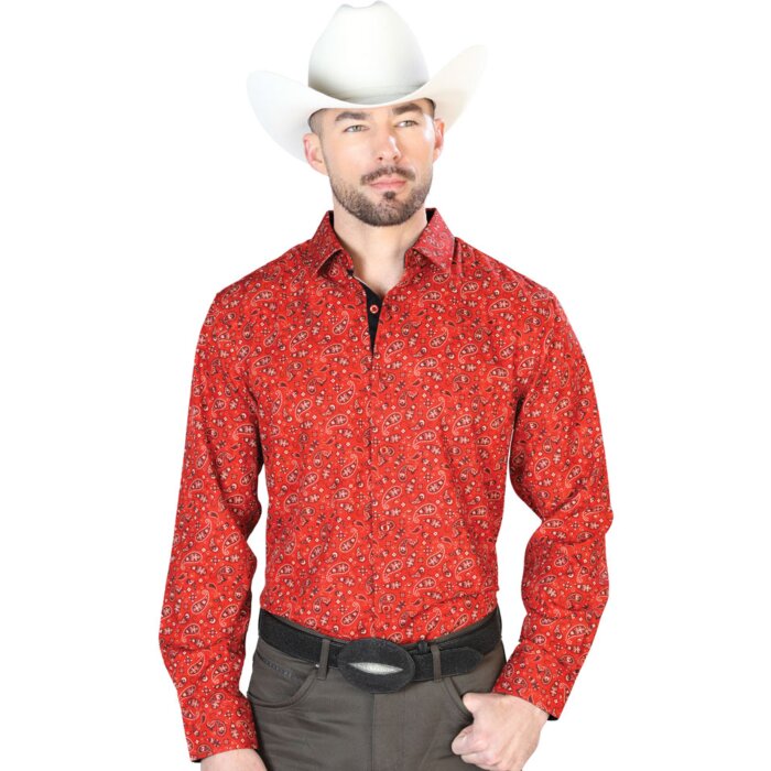 Camisa Vaquera Fina ESDLC 43716 Color Rojo