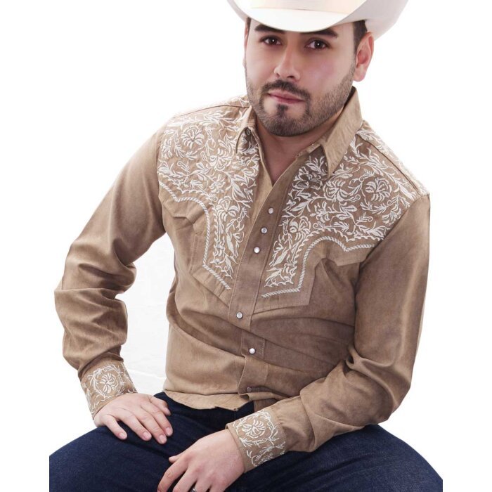 Camisa Vaquera Gamuza Bordada WD Boots 11-927