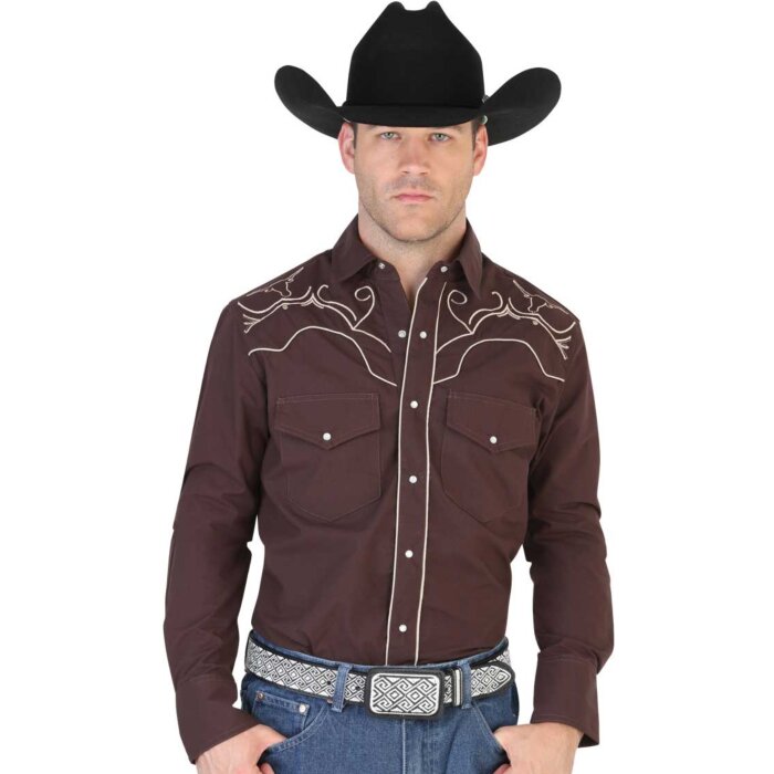 Camisa Charra Café El Señor De Los Cielos 123908