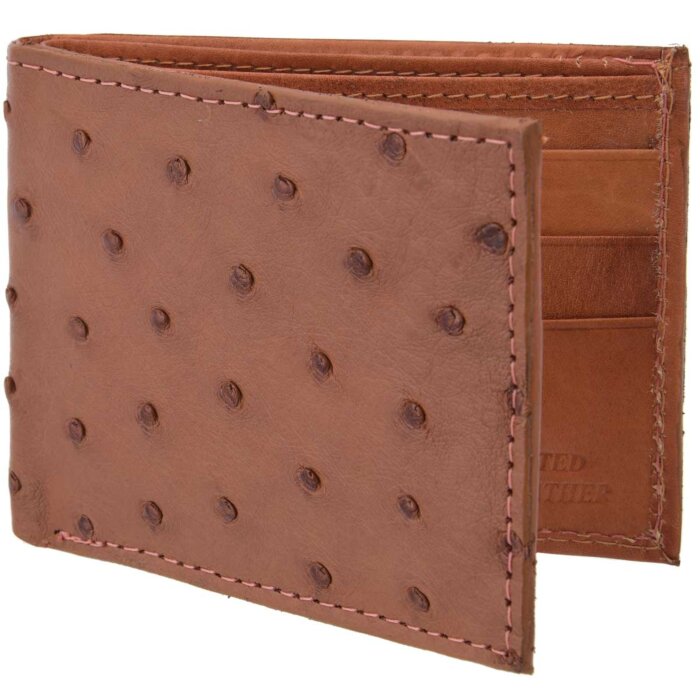 Cartera Avestruz Original WD 10-1687 Coñac