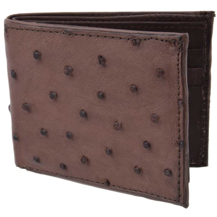Cartera Avestruz Original WD 10-1692 Café