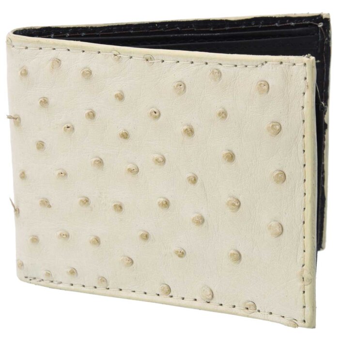 Cartera Avestruz Original WD 10-1693 Hueso
