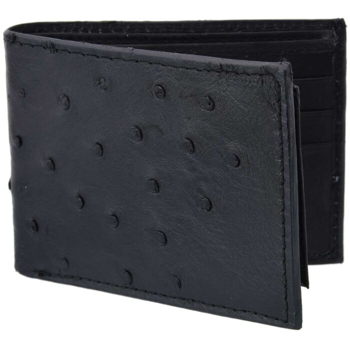 Cartera Avestruz Original WD 10-1698 Negra