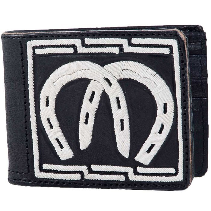 Cartera Piteada Herraduras WD 10-1783 Negra
