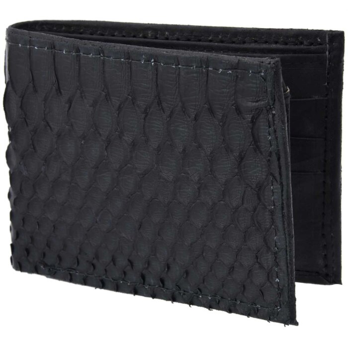 Cartera Python Genuino WD 10-1683 Negra