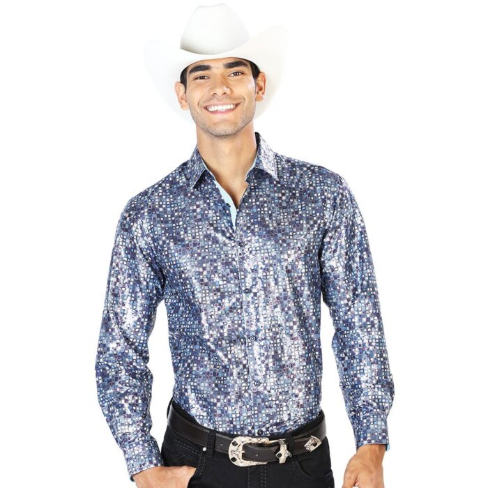 Camisa Vaquera Color Azul Marino El Señor DLC 43565