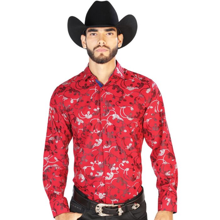 Camisa Vaquera Roja El Señor De Los Cielos 43901
