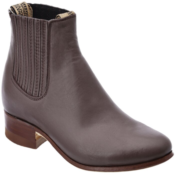 Botines Charros Para Niño Piel Napa Color Café WD 11-760