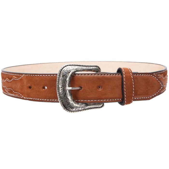 Cinto Rodeo De Piel Color Ladrillo Para Mujer WD 11-1589
