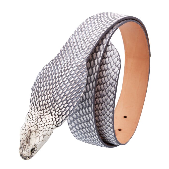 Cinto Vaquero Cobra Con Cabeza WD Boots 10-1524 Color Natural