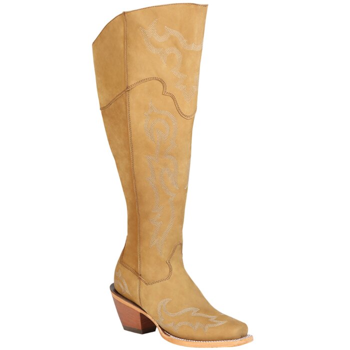 Botas Altas Rodeo 20" Para Mujer Olio Nobuck Miel 43918