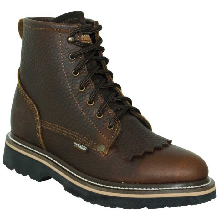 Zapatos De Trabajo Para Mujer Establo 40964 Color Miel