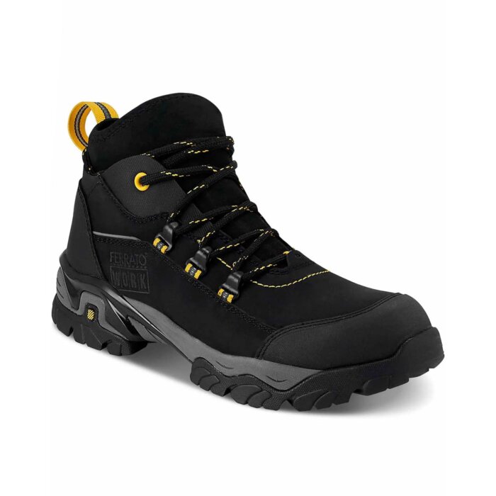 Botin Dieléctrico Acojinado Y Puntera Policarbonato Color Negro