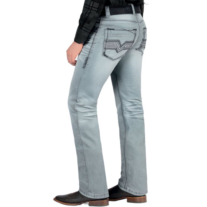 Jeans Vaqueros Gris Lamasini Moderno 1868